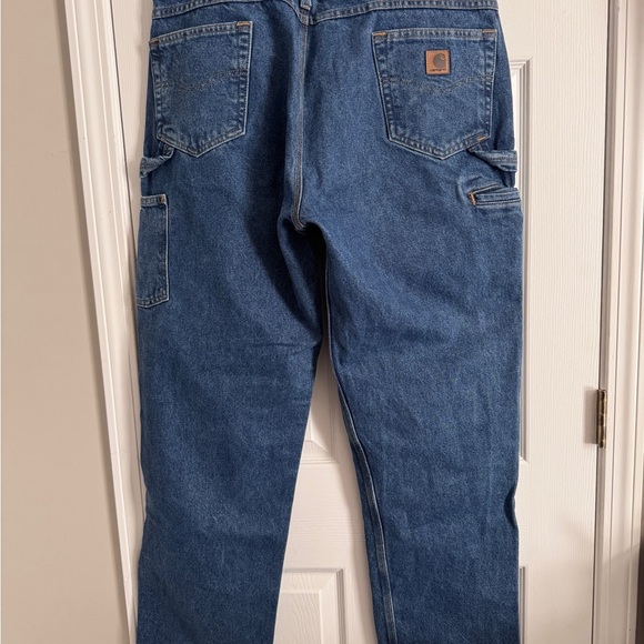Carhartt Men's CARPENTER RELAXED FIT Work Utlity Jeans Size 40x34 - Picture 2 of 4